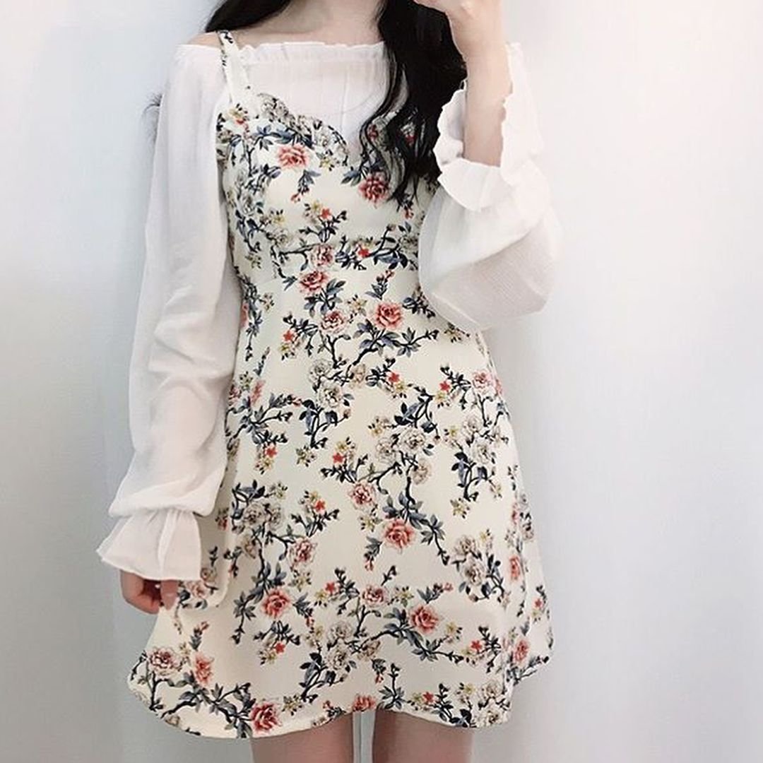 Красивое милое платье. Кореан фашион. Милое платье. Корейские летние платья. Корейские модные платья.