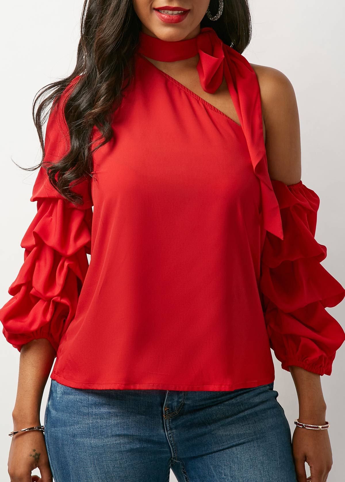 Красная блуза для женщин