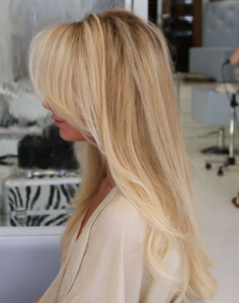 Стрижки на длинные волосы блонд