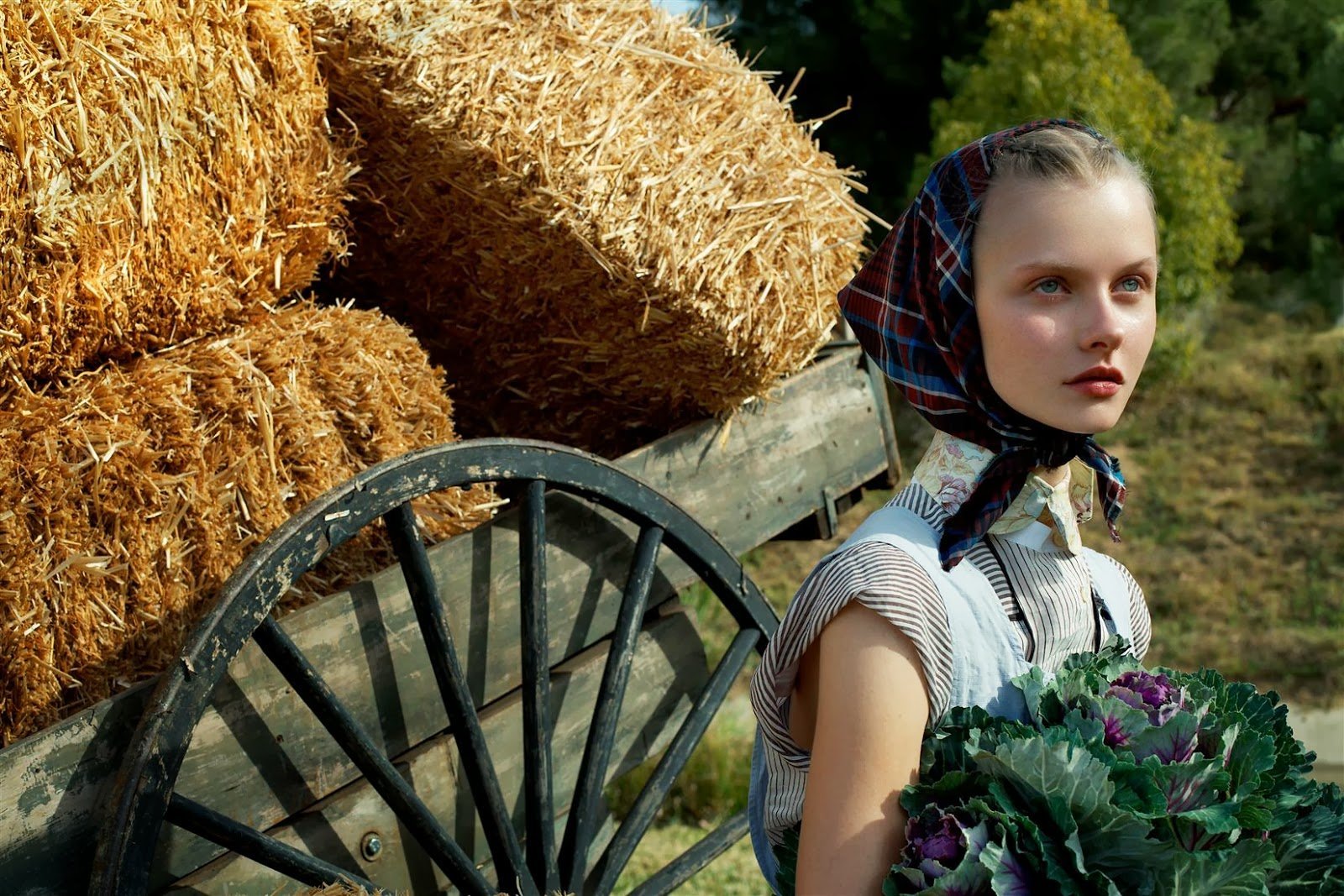 Деревенская девчонка. Стивен Майзел Vogue Italia February 2008. Стивен Мейзел Living Green. Сельские девушки. Фотосессия в стиле крестьянки.