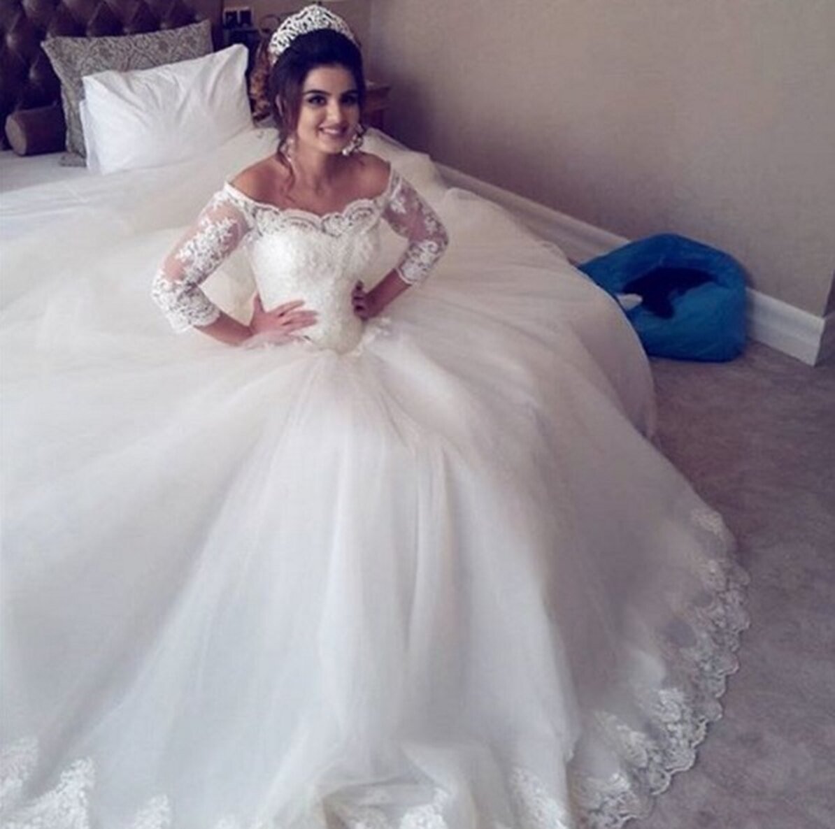 Пышное свадебное платье Кавказ