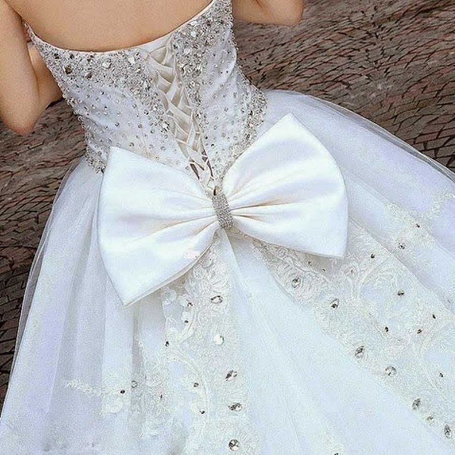 Свадебное Платье С Бантом Сзади