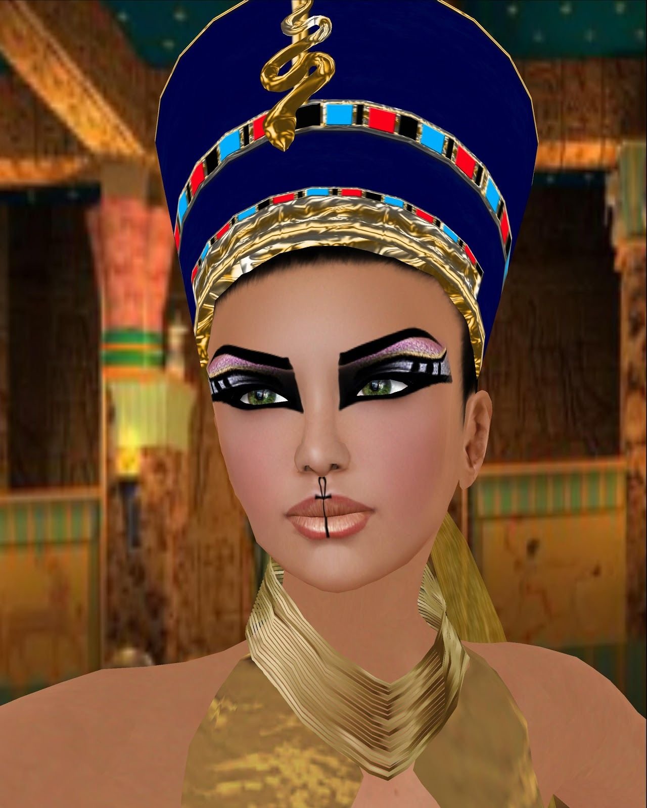 Египетский макияж Нефертити