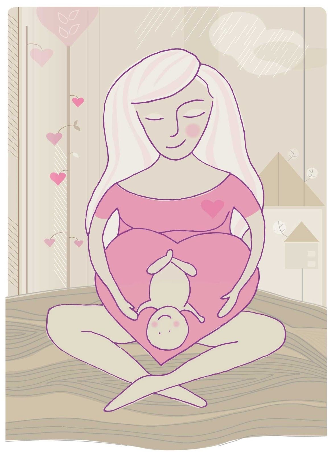 Иллюстрация беременной