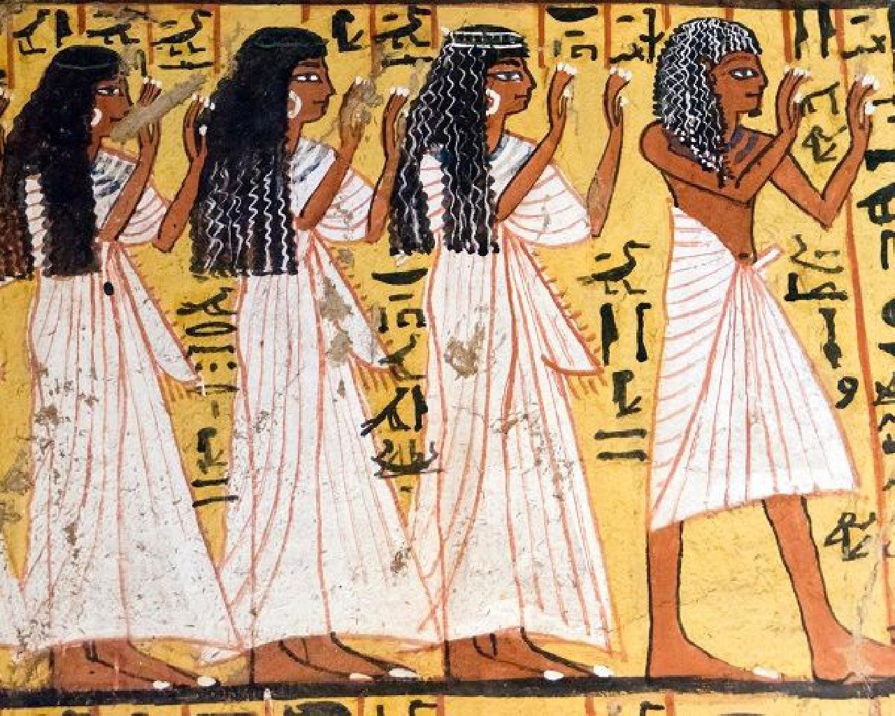 Женская одежда древнего Египта калазирис