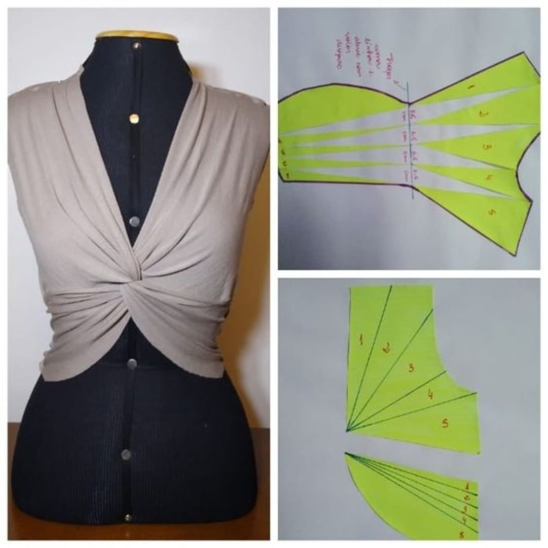 Моделирование блузок с драпировкой
