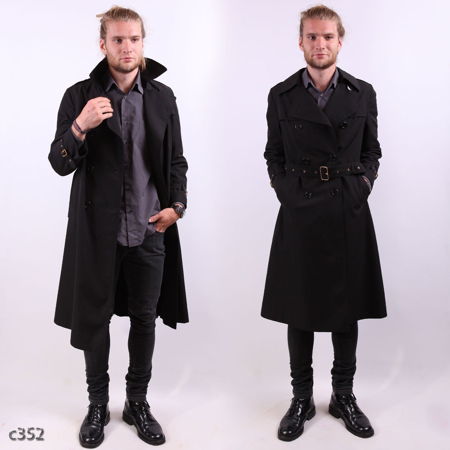 Trench Coat черный плащ