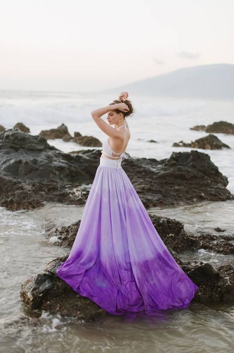 Фиолетовыесвабедное платье