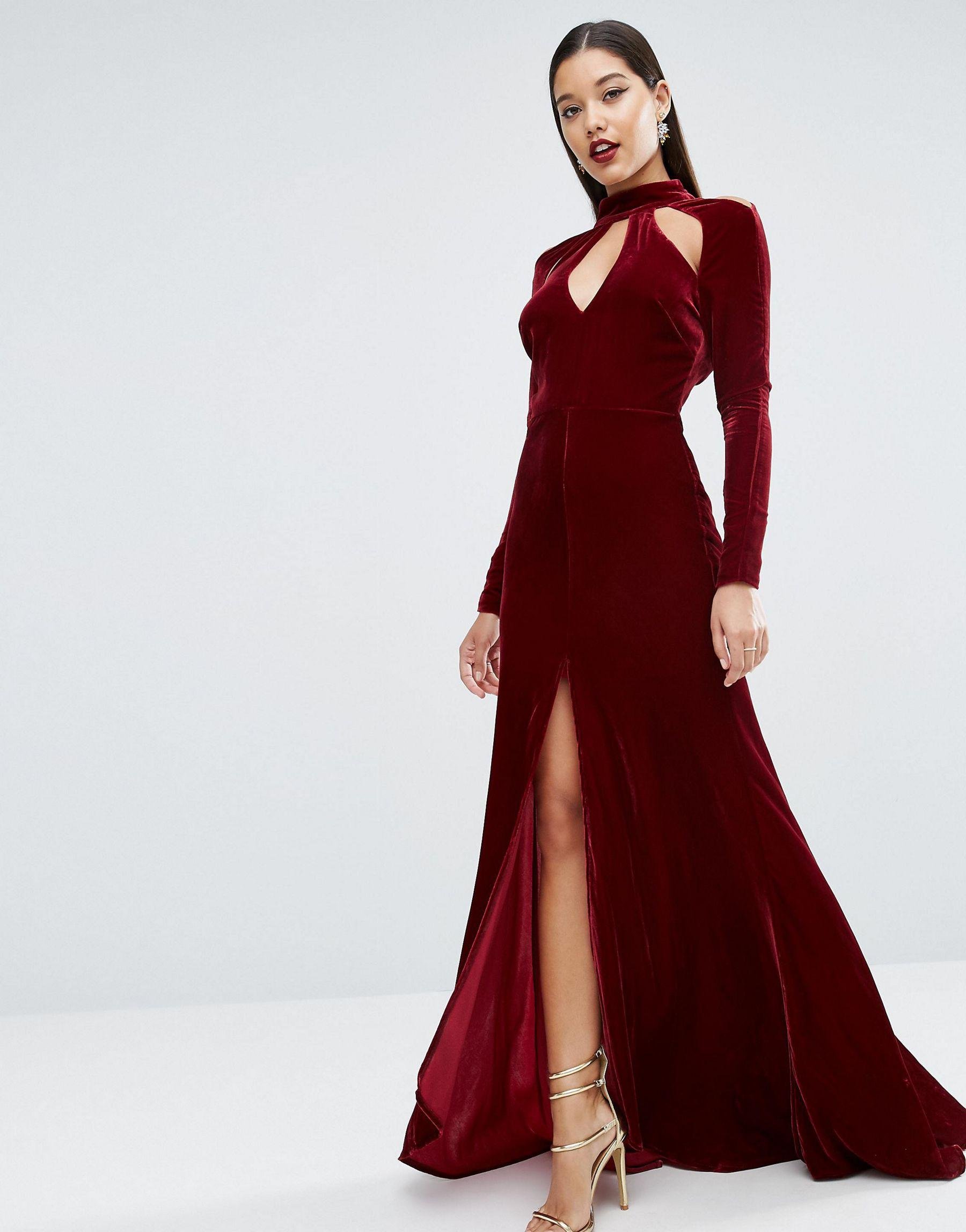 Длинное бархатное платье. Бархатное красное платье ASOS. Платье BCBGMAXAZRIA красное бархатное. Бархатное платье макси.