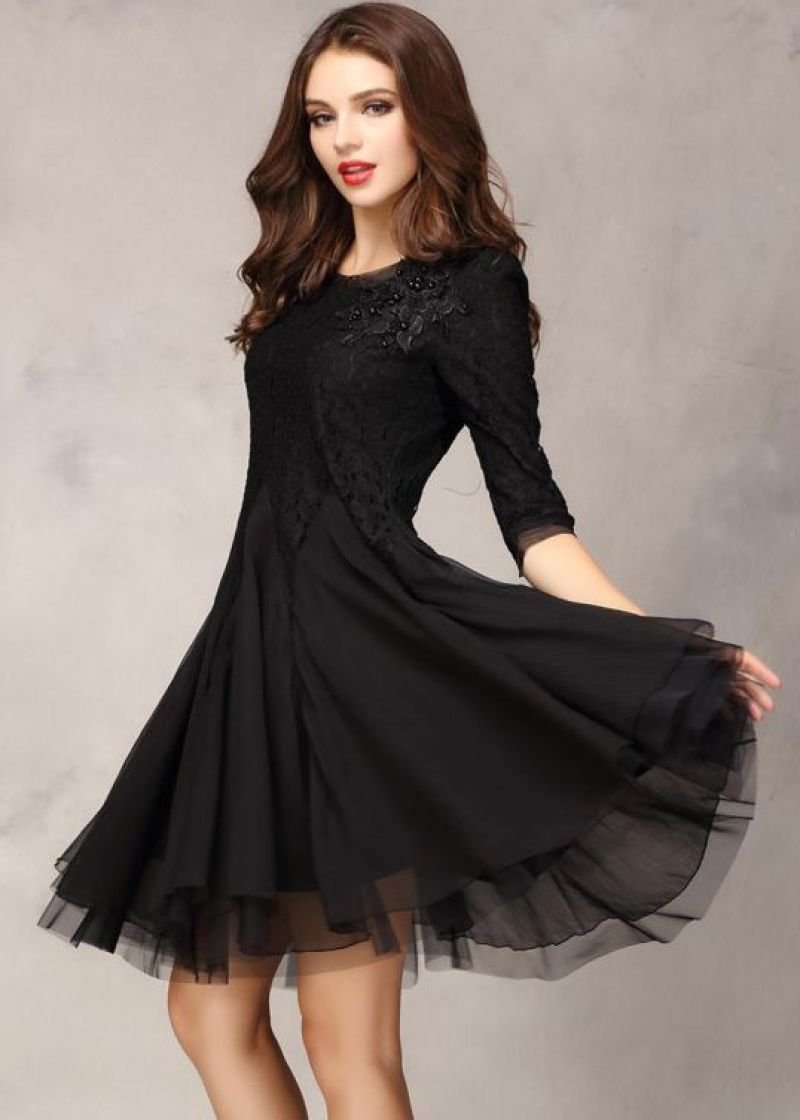 Black dresses. Платье черное. Черное вечернее платье короткое. Платье шифон. Черное нарядное платье для девушки.