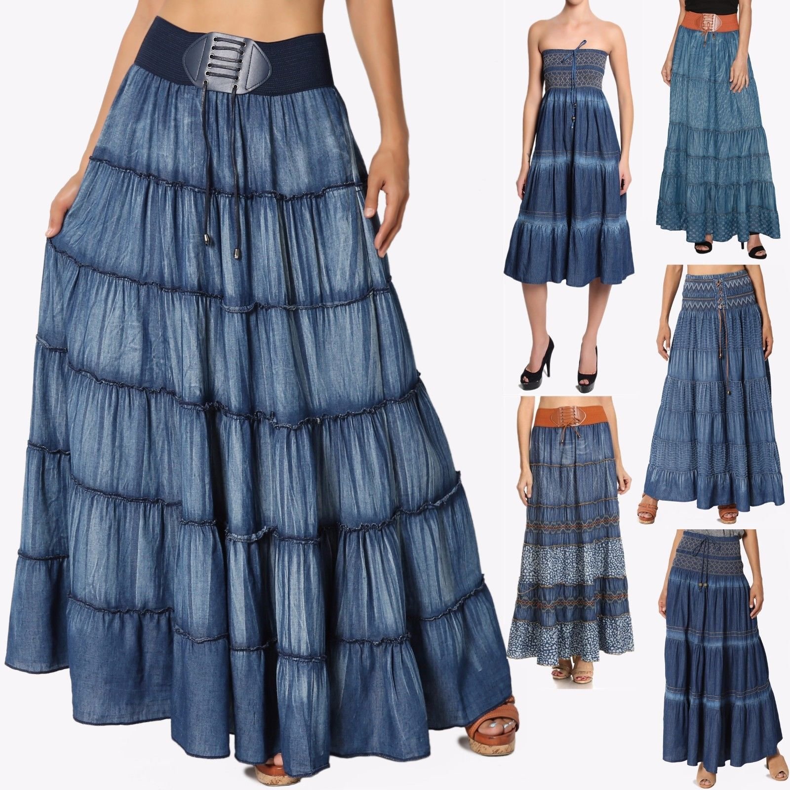 Maxi Denim skirt