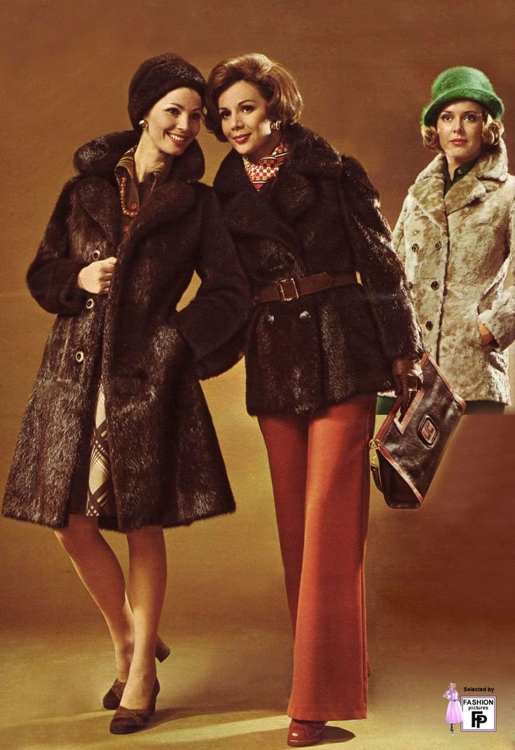 Пальто в стиле 70-х годов