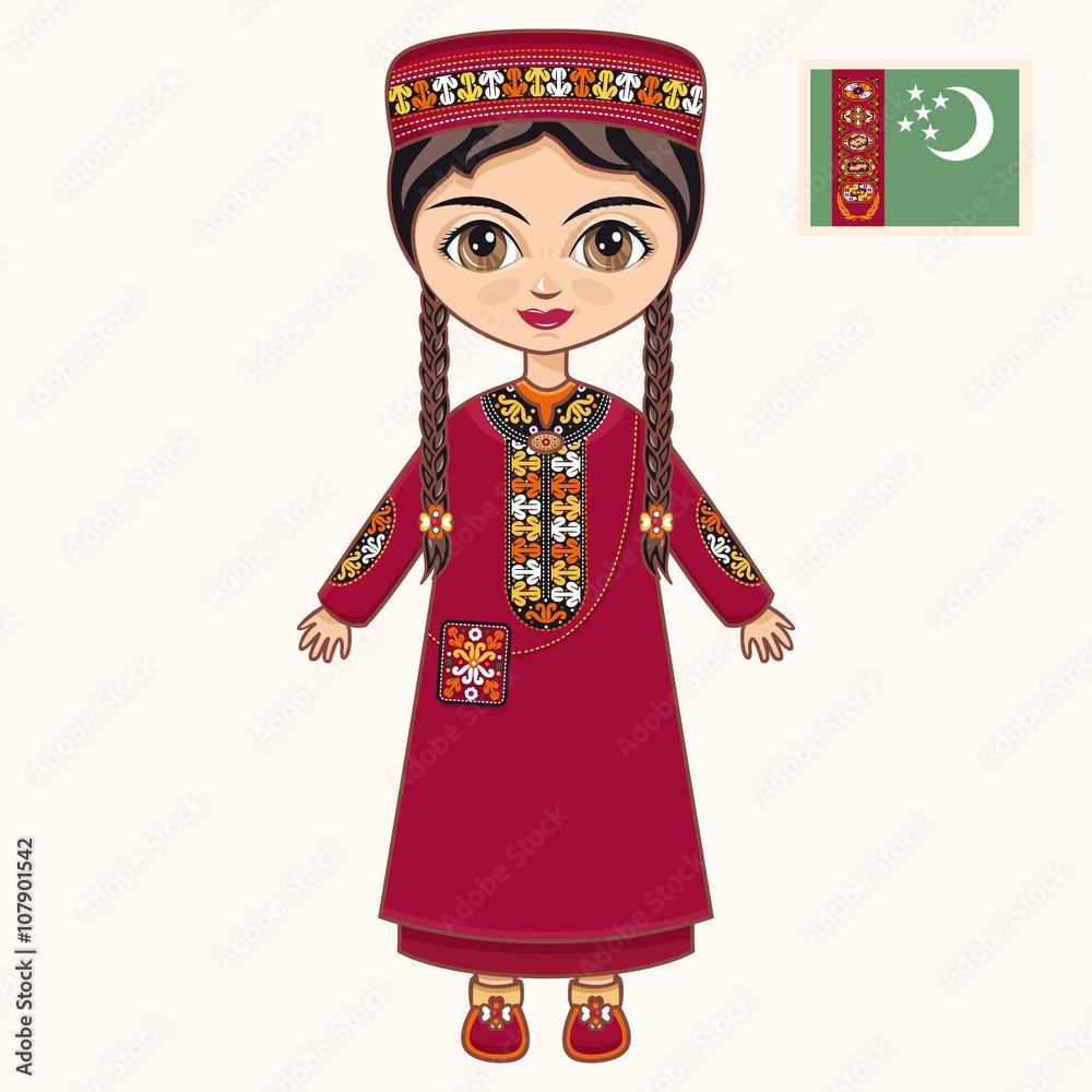 Туркменский национальный костюм для детей