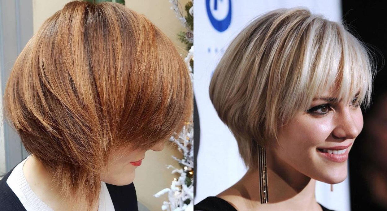 short hair styles stacked bob hair color idea in 2019 Medium hair styles, Short 