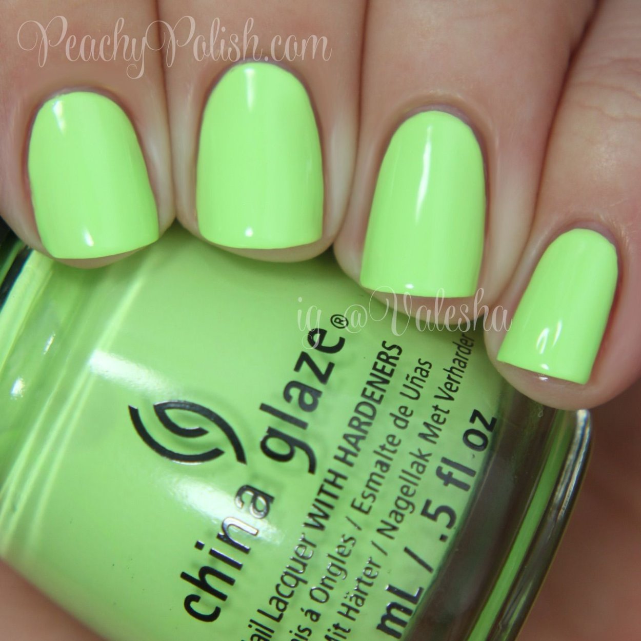 China Glaze grass is Lime Greener