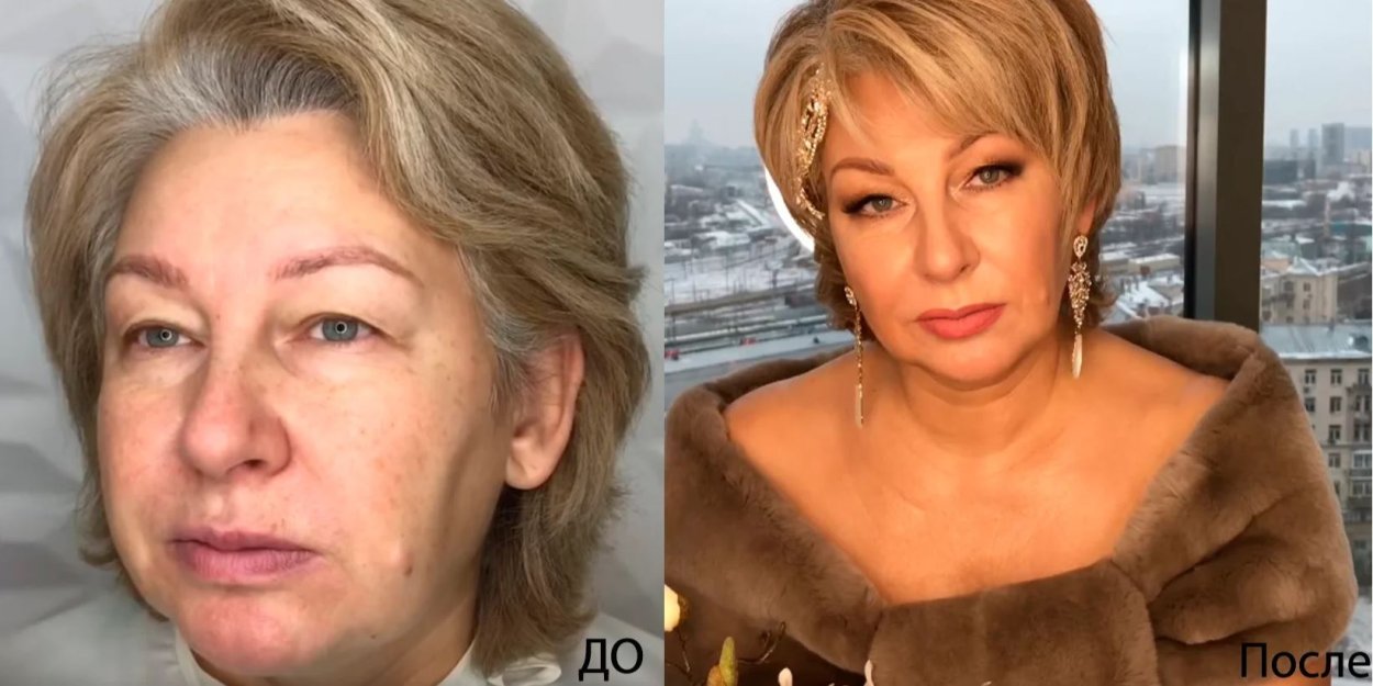 Возрастной макияж для нависшего века