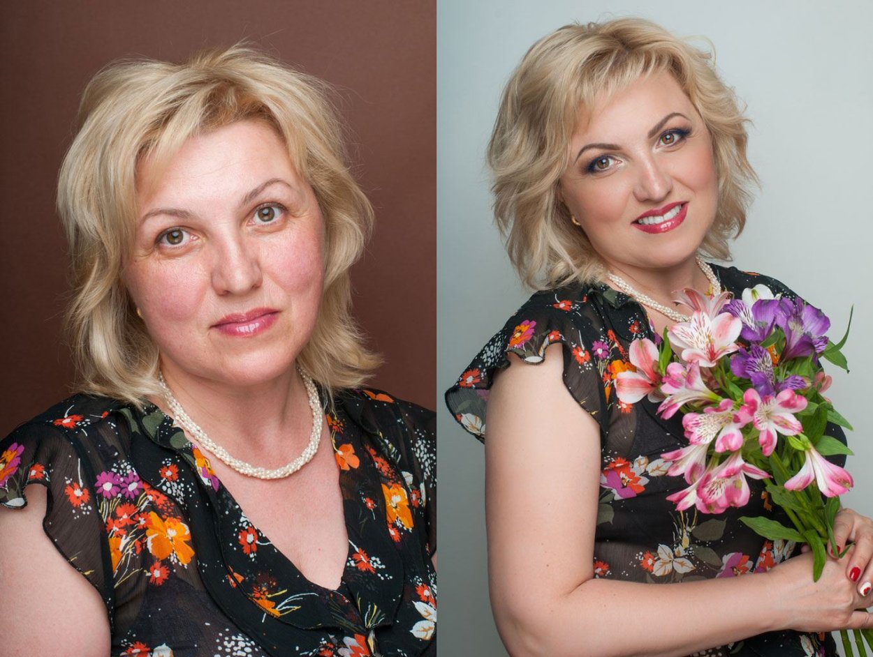 Возрастной Вечерний макияж