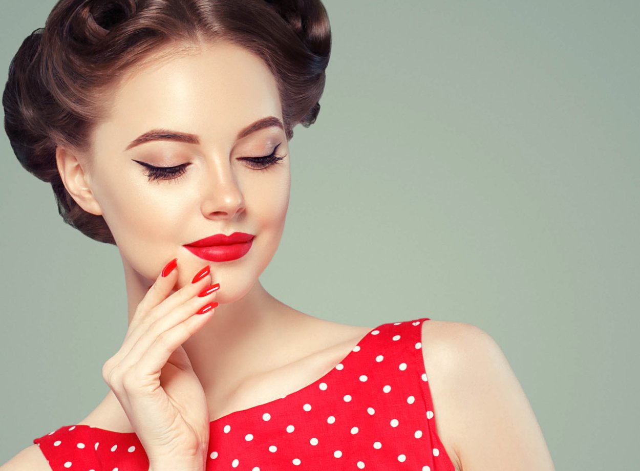 Стиль Pin up серьги