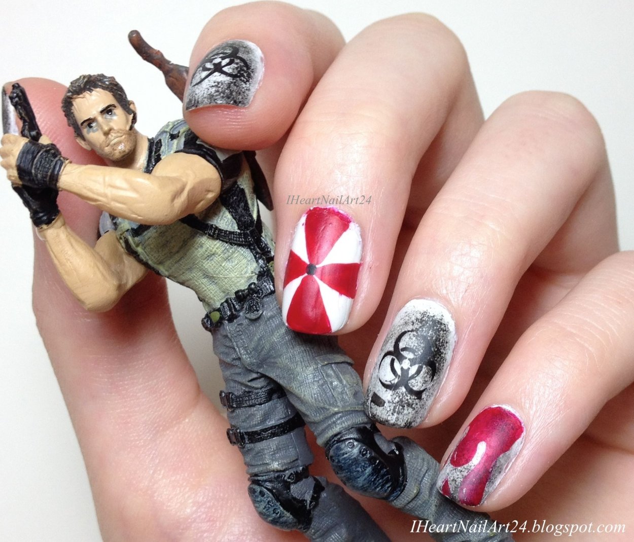 Resident Evil Nails Japanese nails, Nail accessories, Nail designs