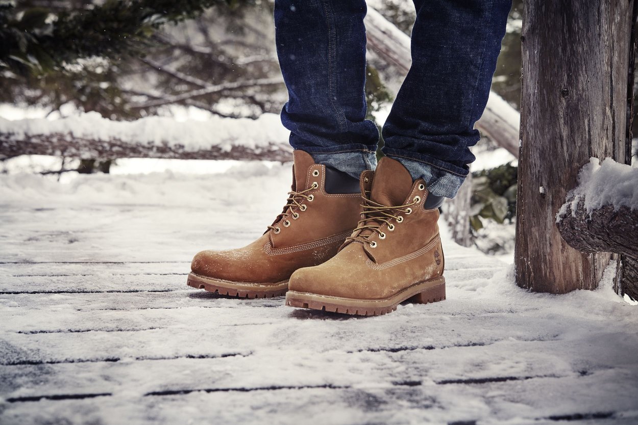 Timberland on feet