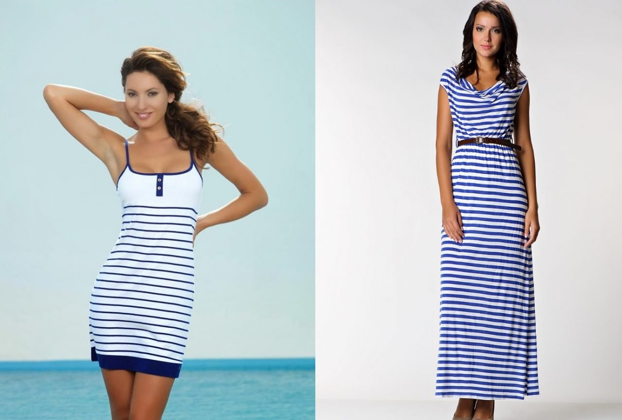 Морские платья купить. Платье в полоску летнее. Платье в морском стиле для женщин. Полосатое платье в морском стиле. Сарафан в полоску летний.