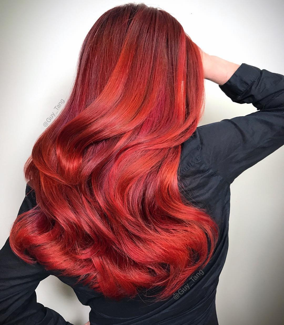 огненно красный цвет волос фото