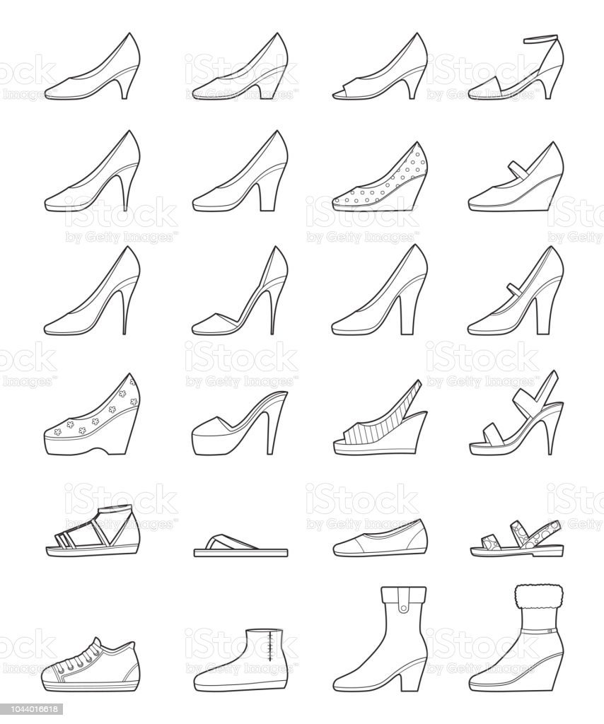 Women's footwear - Visual Dictionary