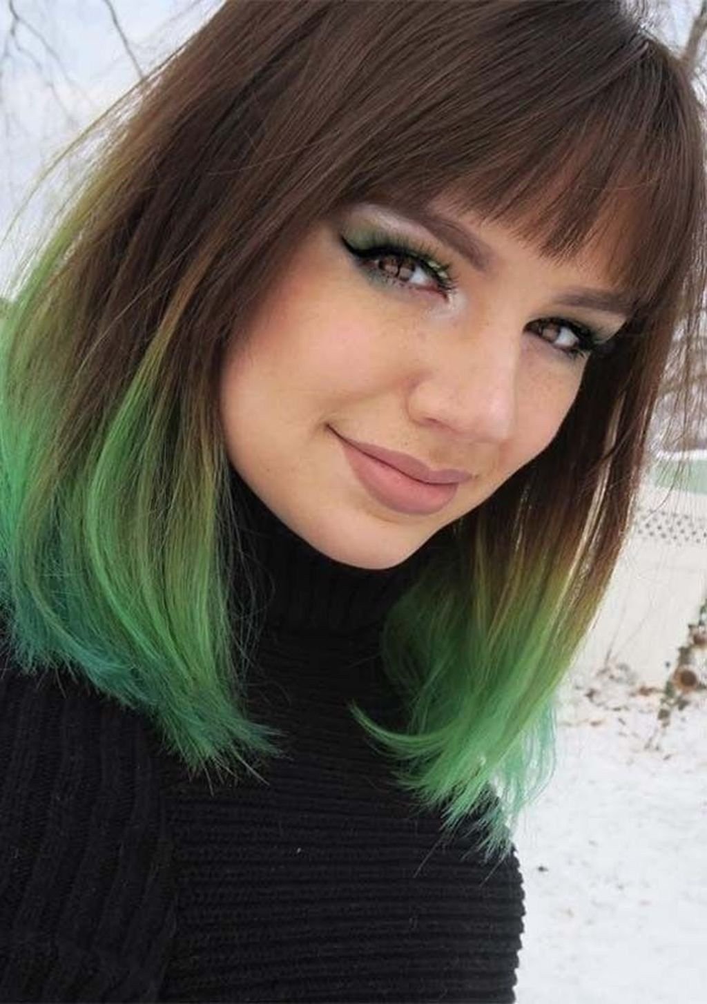 Зеленые концы. Зеленые кончики. Зеленые волосы. Покрасить волосы в зеленый цвет. Салатовые кончики волос.