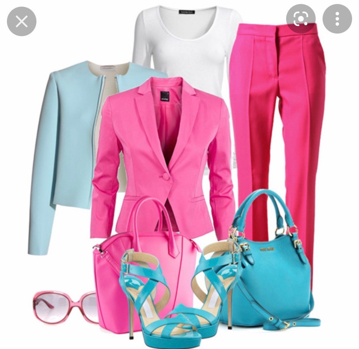 Сочетание с розовым цветом в одежде