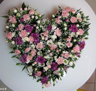 Цветы в форме сердца