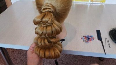 Прическа фонарики