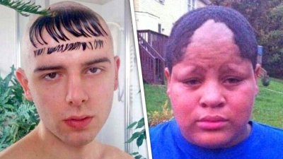 Прически смешные