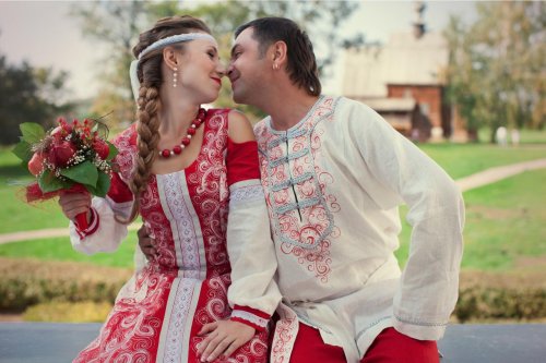 Славянские свадебные платья