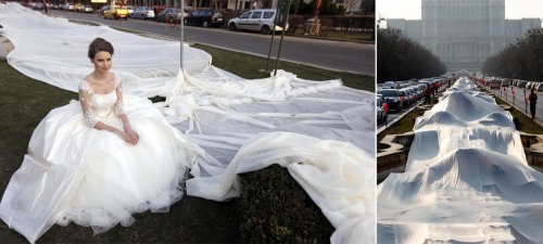 Самые длинные платья в мире