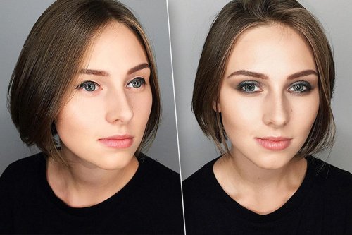 Макияж увеличивающий глаза